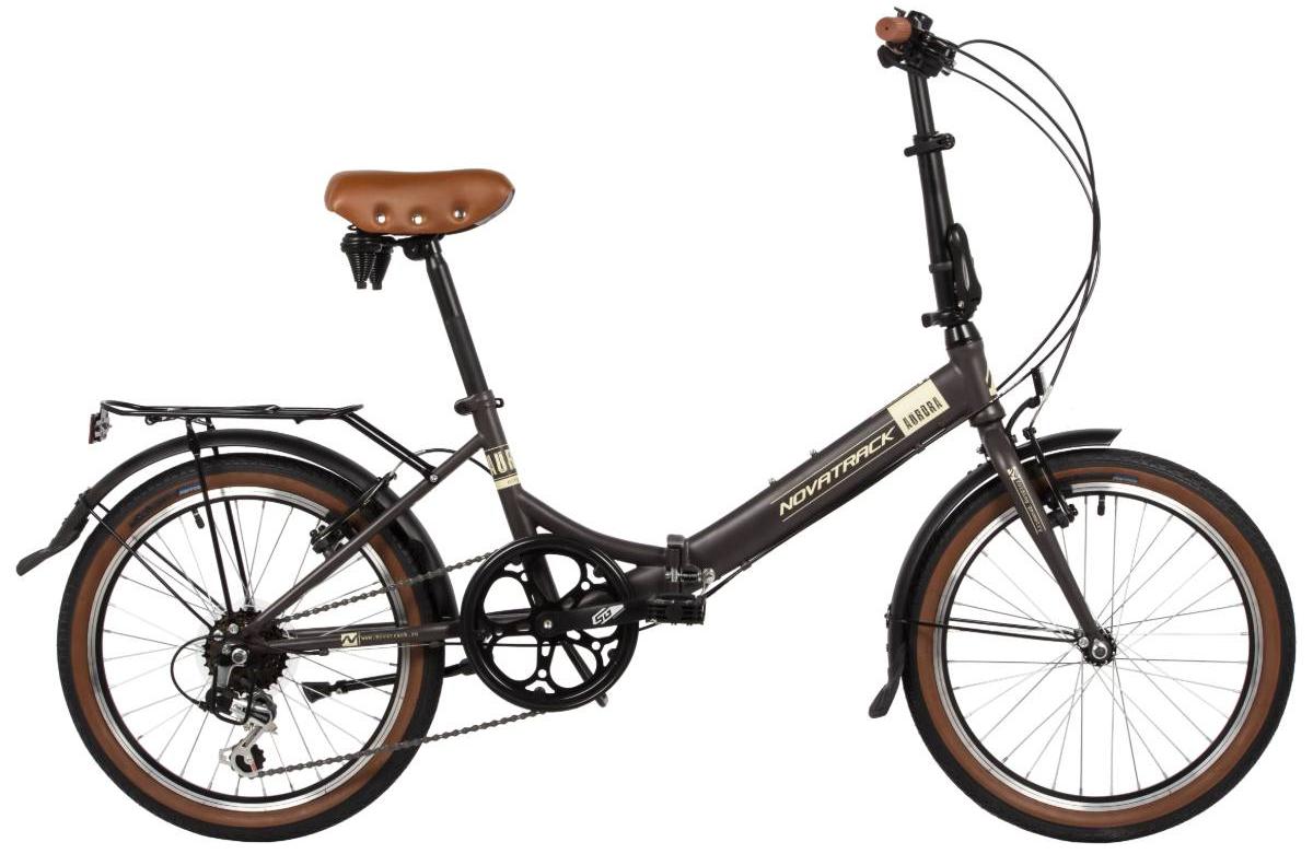 Велосипед Novatrack Aurora 20 коричневый