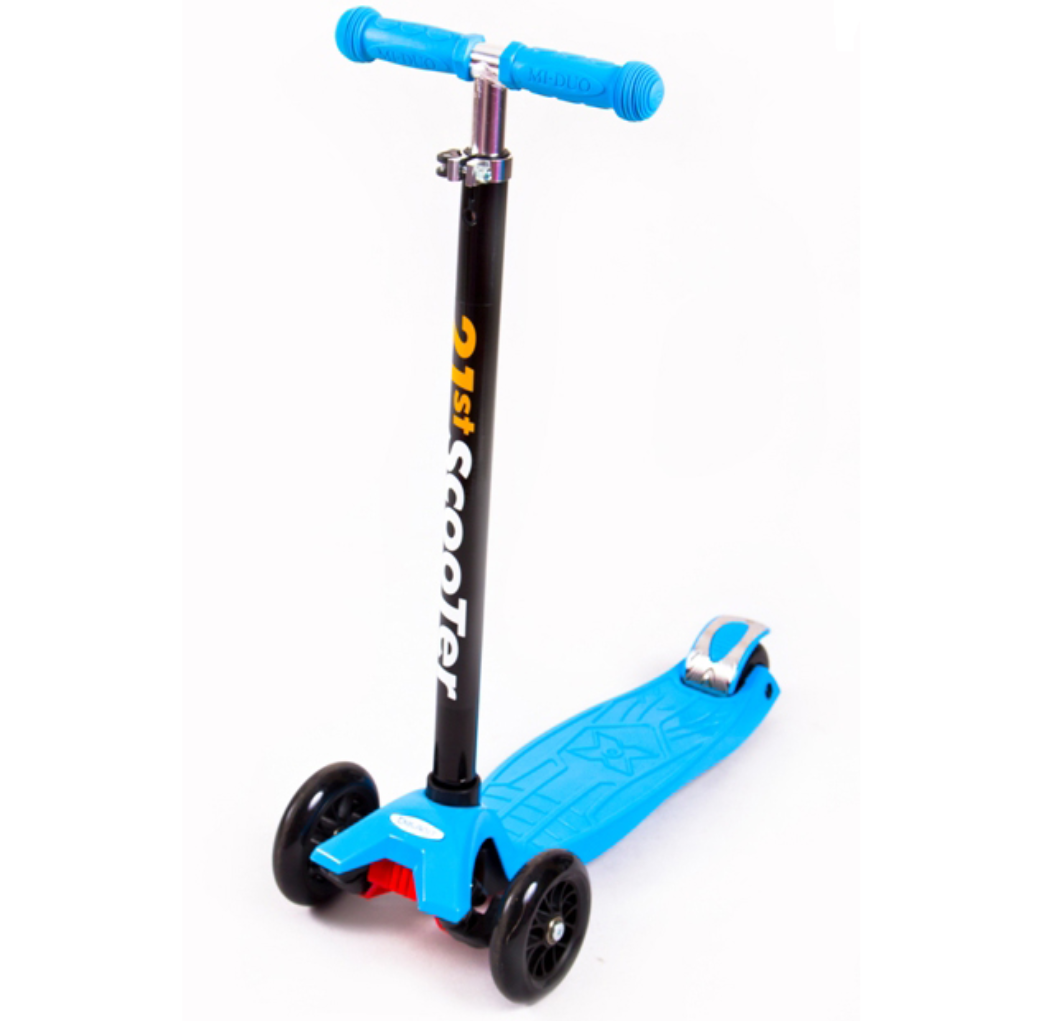 Самокат 21st scooter Maxi Scooter 120/80 голубой