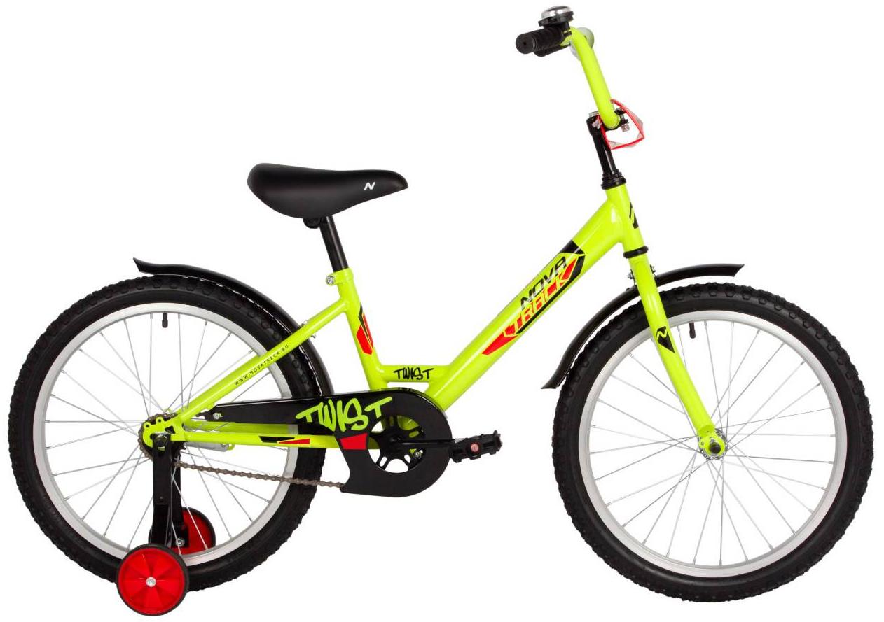 Велосипед Novatrack Twist 20 зелёный