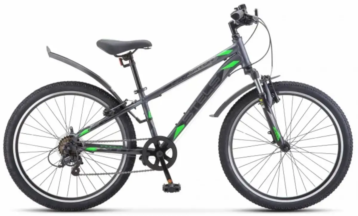 Велосипед Stels Turbo 400 24V 12 темно-серый/зеленый